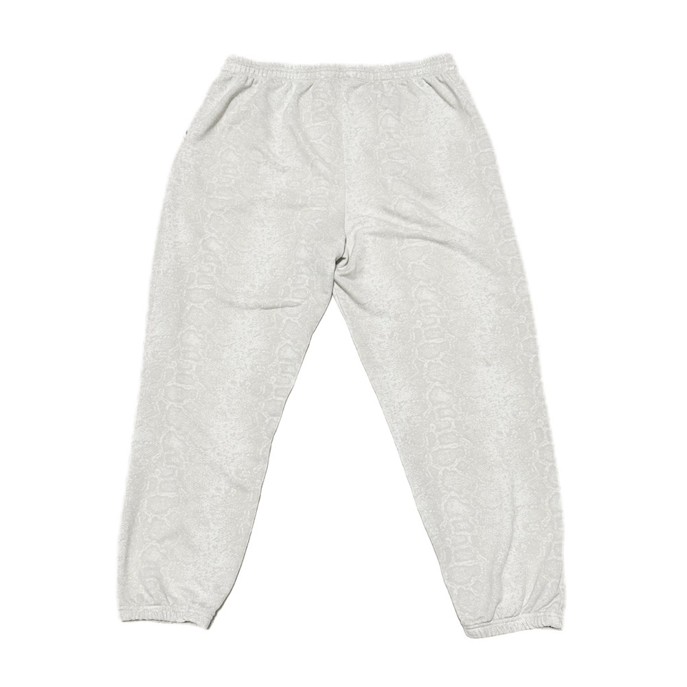 Halston Heritage Greige Python Print Joggers Soft… - image 4